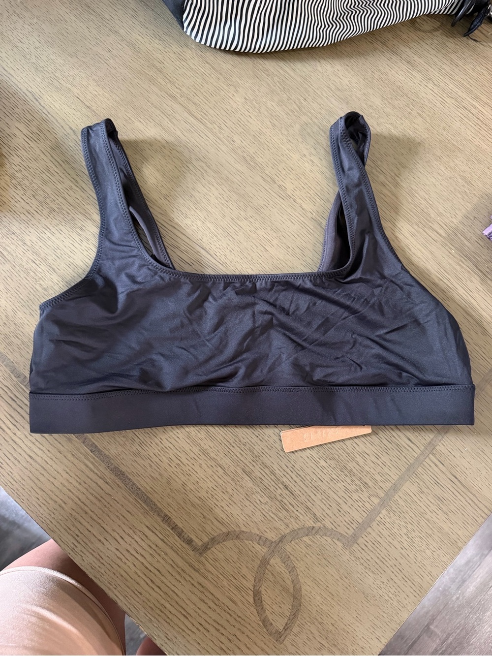 SKIMS Seamless Sports Bralette - Charcoal